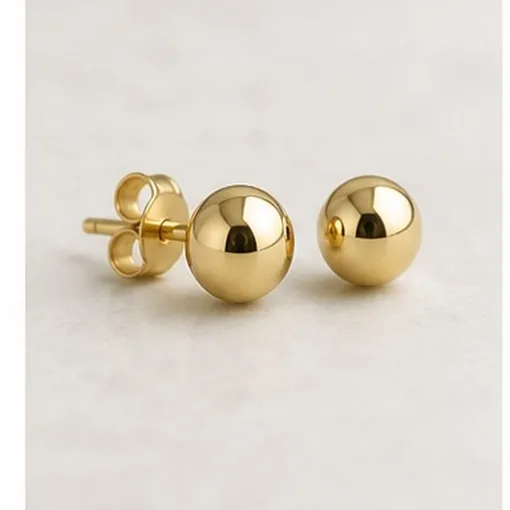 3 mm Ball Studs — 9k Gold