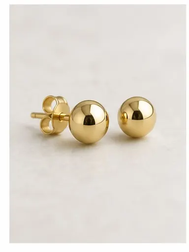 3 mm Ball Studs — 9k Gold